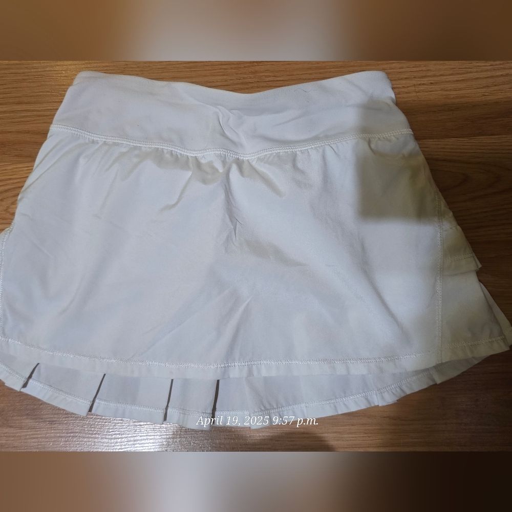 Lululemon White Tennis Skirt